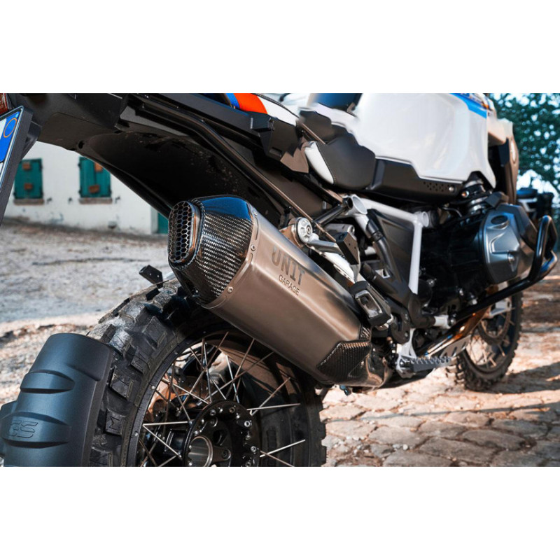  Silencieux échappement Rad inox pour R 1200GS/GSA et R 1250GS/GSA - L'atelier Bleu Motostore