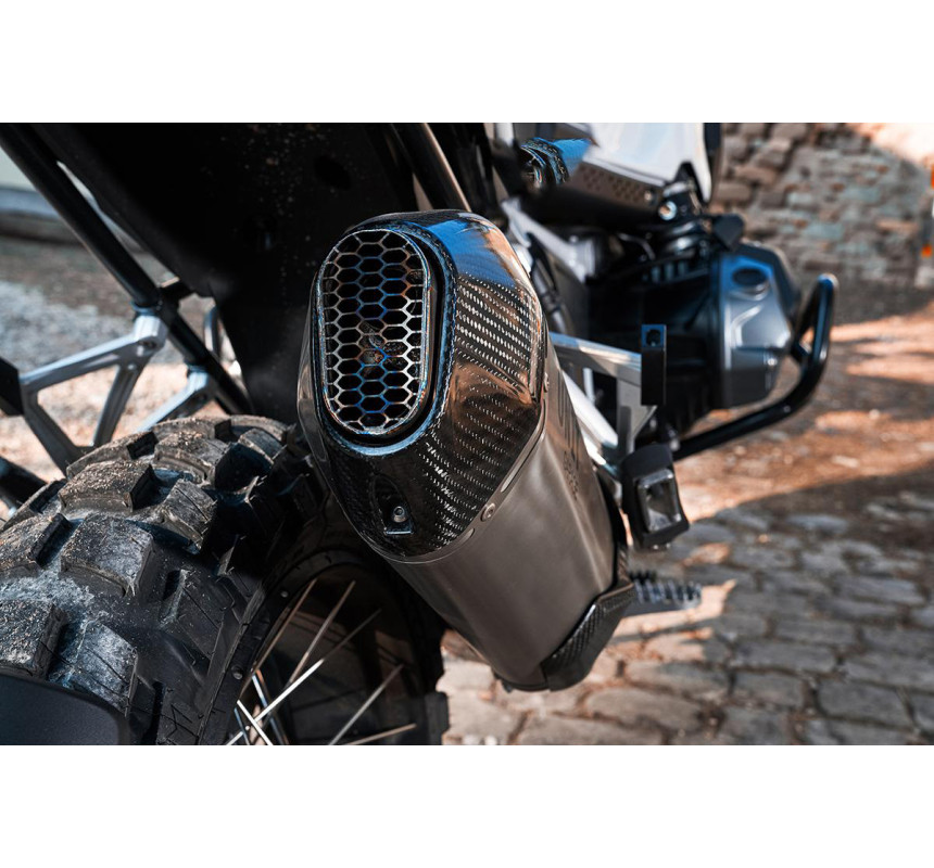  Silencieux échappement Rad inox pour R 1200GS/GSA et R 1250GS/GSA - L'atelier Bleu Motostore
