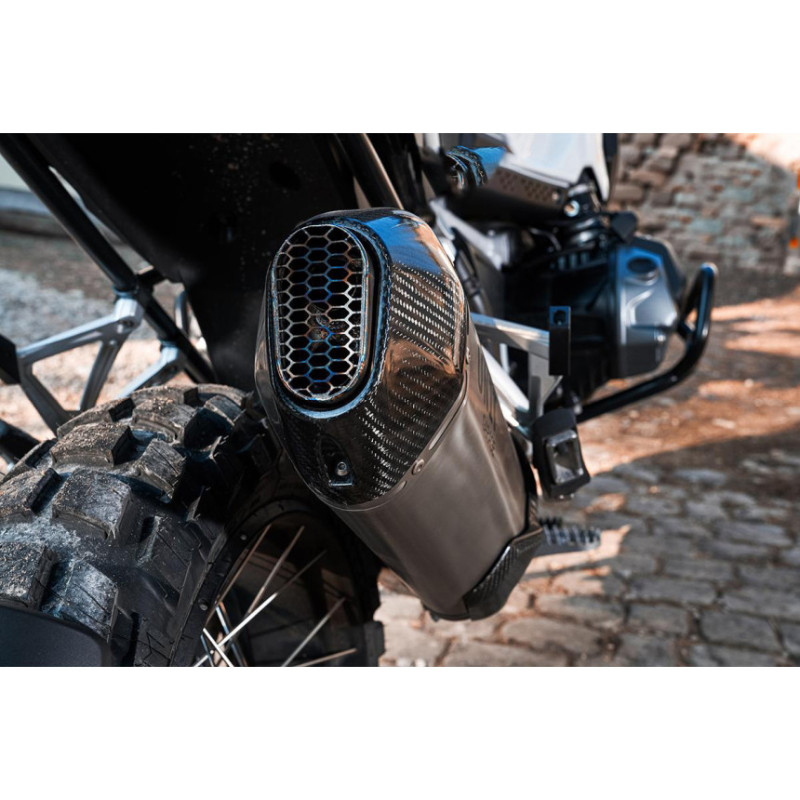  Silencieux échappement Rad inox pour R 1200GS/GSA et R 1250GS/GSA - L'atelier Bleu Motostore