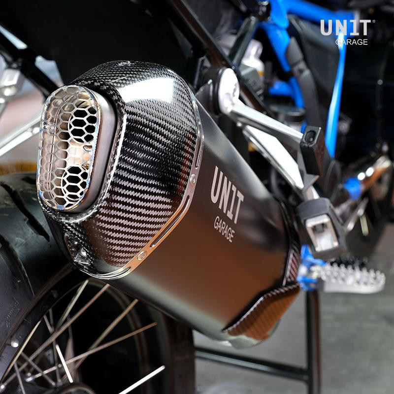  Silencieux échappement Rad noir pour R 1200GS/GSA et R 1250GS/GSA - L'atelier Bleu Motostore