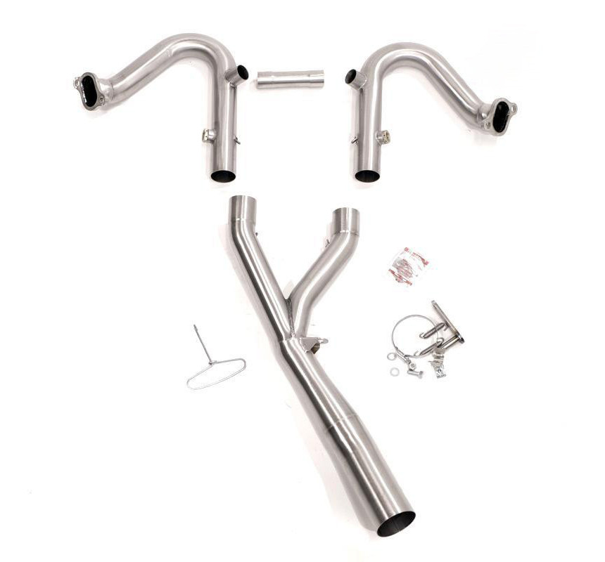 Collecteur échappement en inox sans catalyseur pour R 1250GS - L'atelier Bleu Motostore