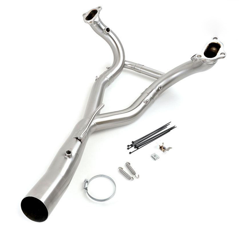 Collecteur échappement en titane sans catalyseur pour R 1250GS - L'atelier Bleu Motostore
