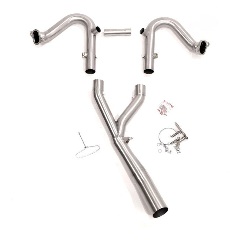 Collecteur échappement en inox sans catalyseur pour R 1200GS/GSA - L'atelier Bleu Motostore