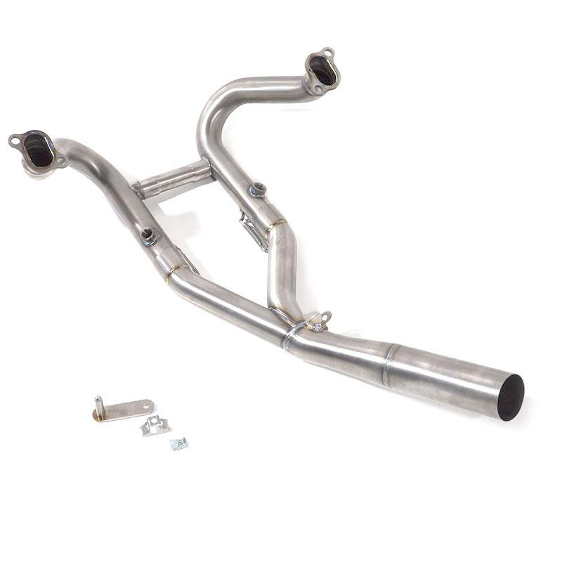 Collecteur échappement en titane sans catalyseur pour R 1200GS/GSA - L'atelier Bleu Motostore