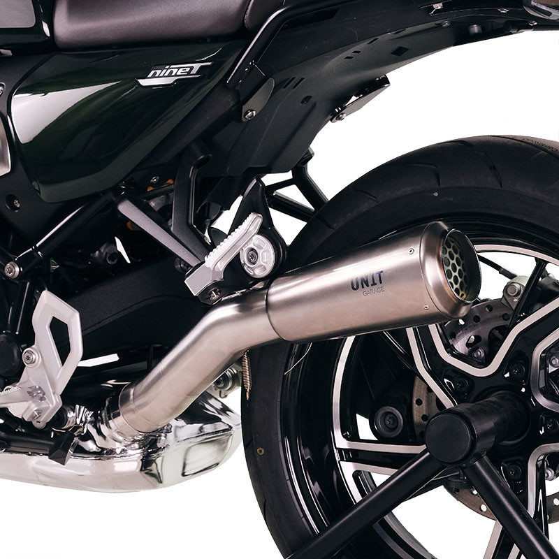 Silencieux échappement bas en inox pour R 12 nineT - L'atelier Bleu Motostore