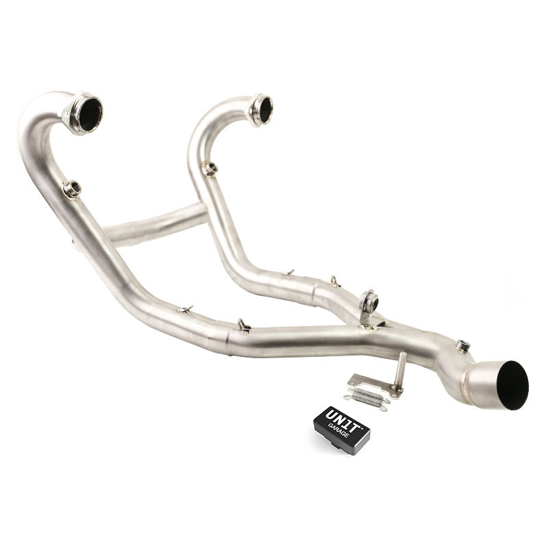 Collecteur échappement en inox sans catalyseur avec correcteur voyant moteur pour R 12 nineT - L'atelier Bleu Motostore