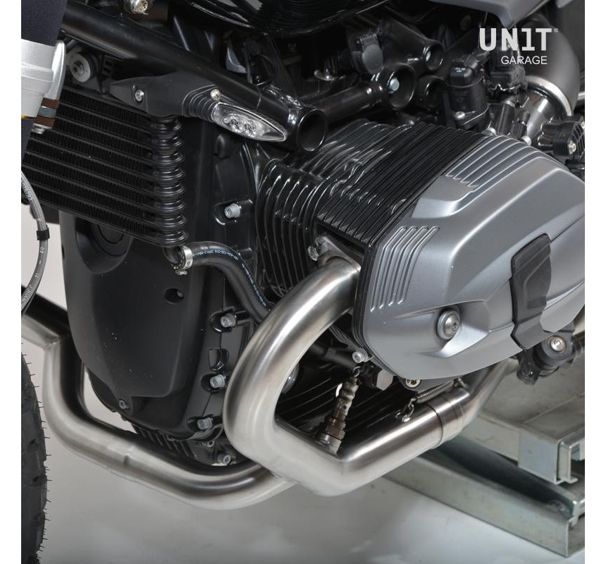  Collecteur échappement en inox sans catalyseur avec correcteur voyant moteur pour R 12 nineT - L'atelier Bleu Motostore