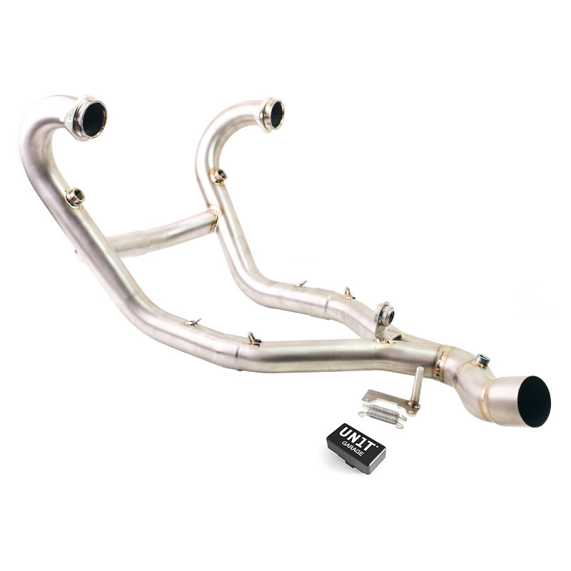 Collecteur échappement en titane sans catalyseur avec correcteur voyant moteur pour R 12 nineT - L'atelier Bleu Motostore