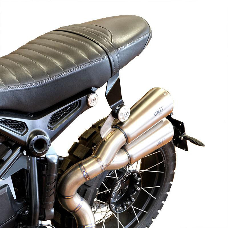  Support échappement haut monoplace pour R nineT Scrambler - L'atelier Bleu Motostore