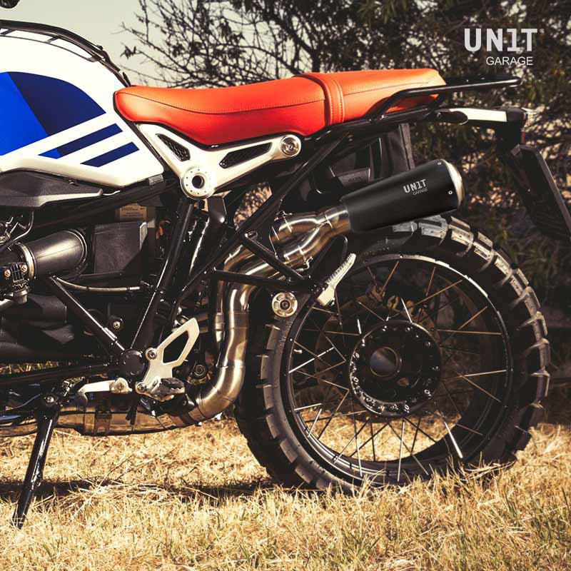 Top Muffler for R nineT, Black Titanium - L'atelier Bleu Motostore
