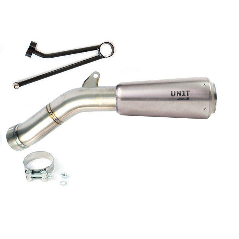 Titanium rear silencer + bracket for R nineT Titanium - L'atelier Bleu Motostore
