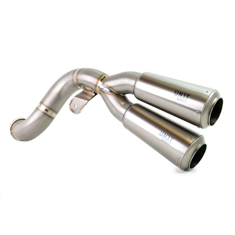  Silencieux double haut en titane pour R nineT Titane - L'atelier Bleu Motostore