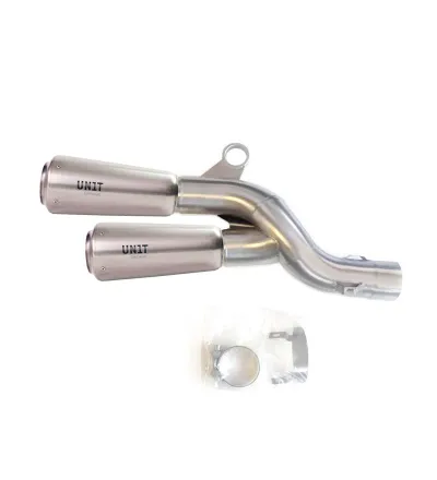 Silencieux GP pour R 1200GS/GSA et R 1250GS/GSA Titane - L'atelier Bleu Motostore