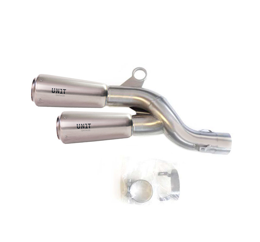 Silencieux GP pour R 1200GS/GSA et R 1250GS/GSA Titane - L'atelier Bleu Motostore