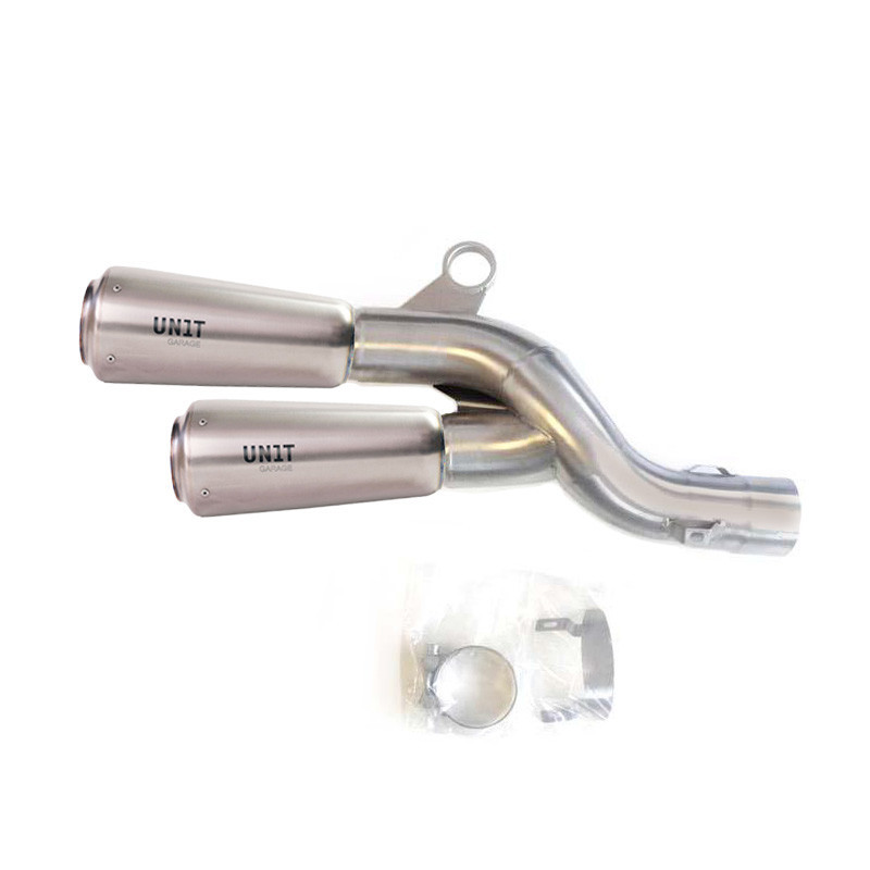 Silencieux GP pour R 1200GS/GSA et R 1250GS/GSA Titane - L'atelier Bleu Motostore