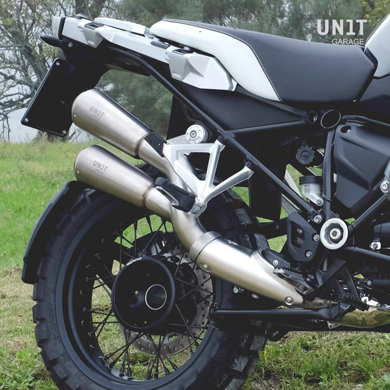  Silencieux GP pour R 1200GS/GSA et R 1250GS/GSA Titane - L'atelier Bleu Motostore