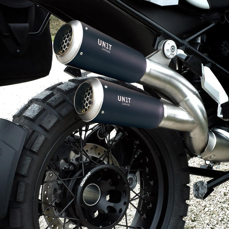  Silencieux GP pour R 1200GS/GSA et R 1250GS/GSA Titane noir - L'atelier Bleu Motostore