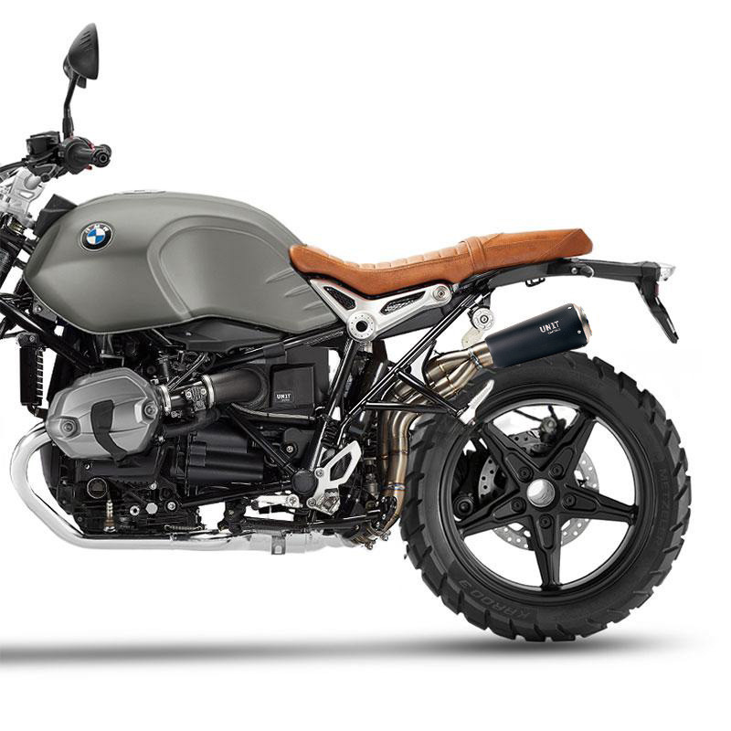  Ligne complète en titane pour R nineT Titane noir - L'atelier Bleu Motostore