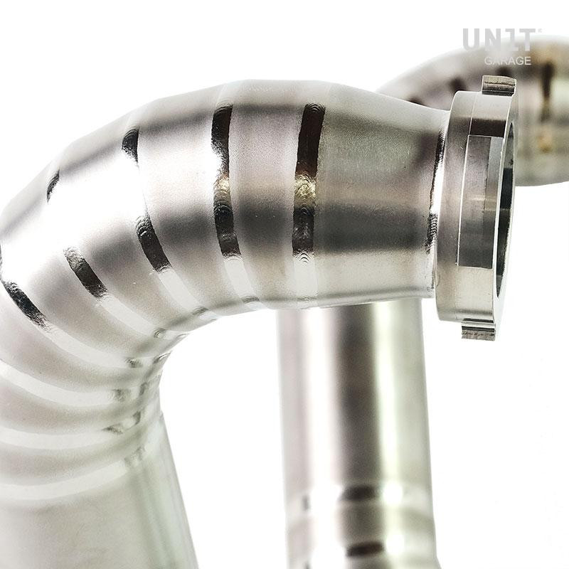  Ligne complète en titane pour R 18 Titane noir - L'atelier Bleu Motostore