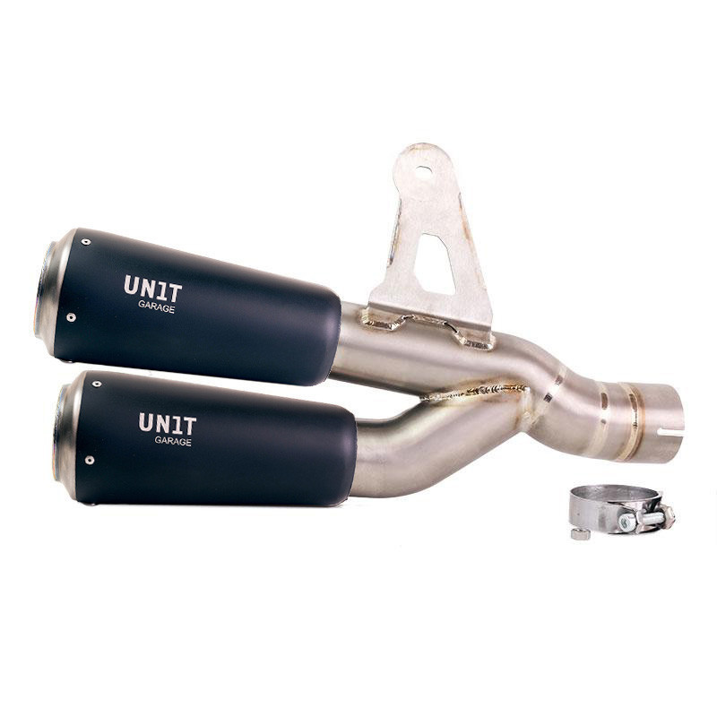 Double silencieux échappement GP en titane pour R 1300GS Titane noir - L'atelier Bleu Motostore