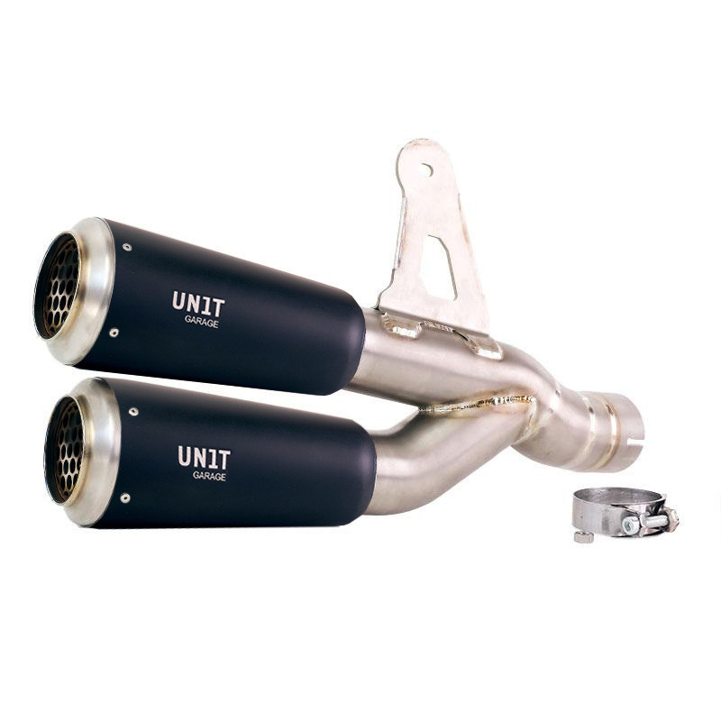  Double silencieux échappement GP en titane pour R 1300GS Titane noir - L'atelier Bleu Motostore
