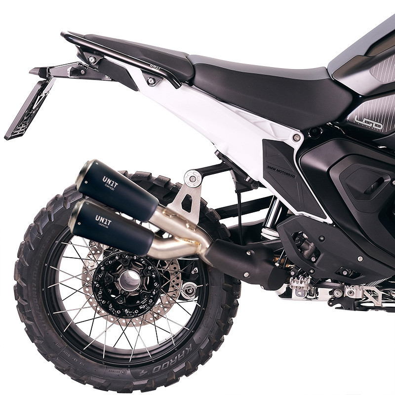  Double silencieux échappement GP en titane pour R 1300GS Titane noir - L'atelier Bleu Motostore