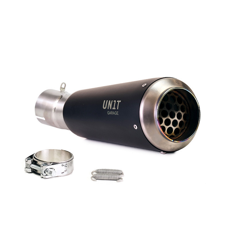  Silencieux échappement court en titane pour R 12 nineT Titane noir - L'atelier Bleu Motostore