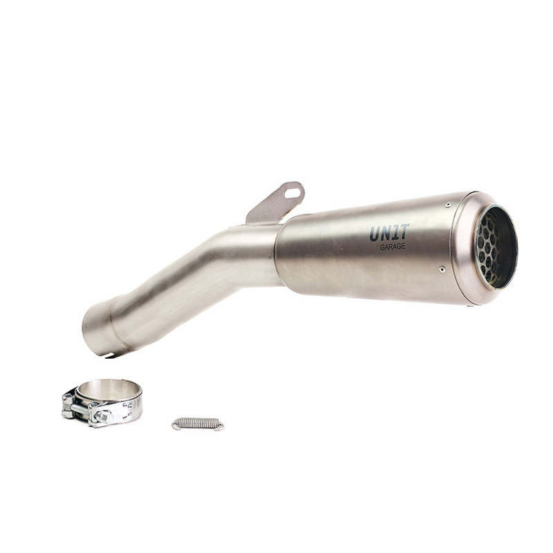  Silencieux échappement bas en inox pour R 12 nineT Titane - L'atelier Bleu Motostore