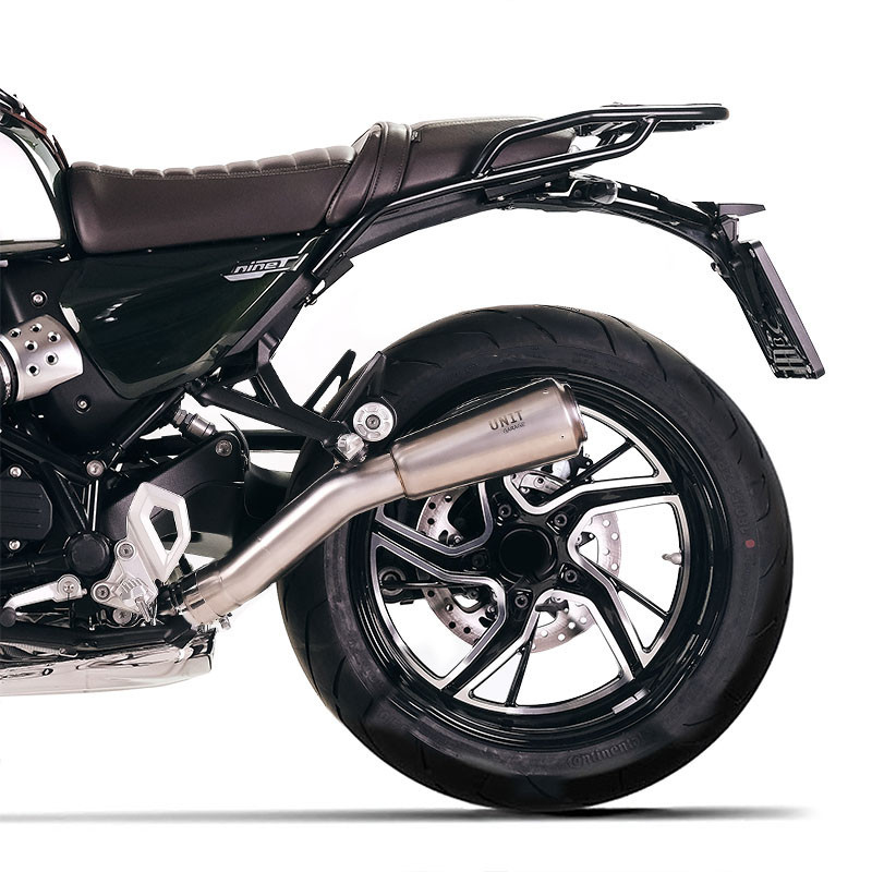  Silencieux échappement bas en inox pour R 12 nineT Titane - L'atelier Bleu Motostore