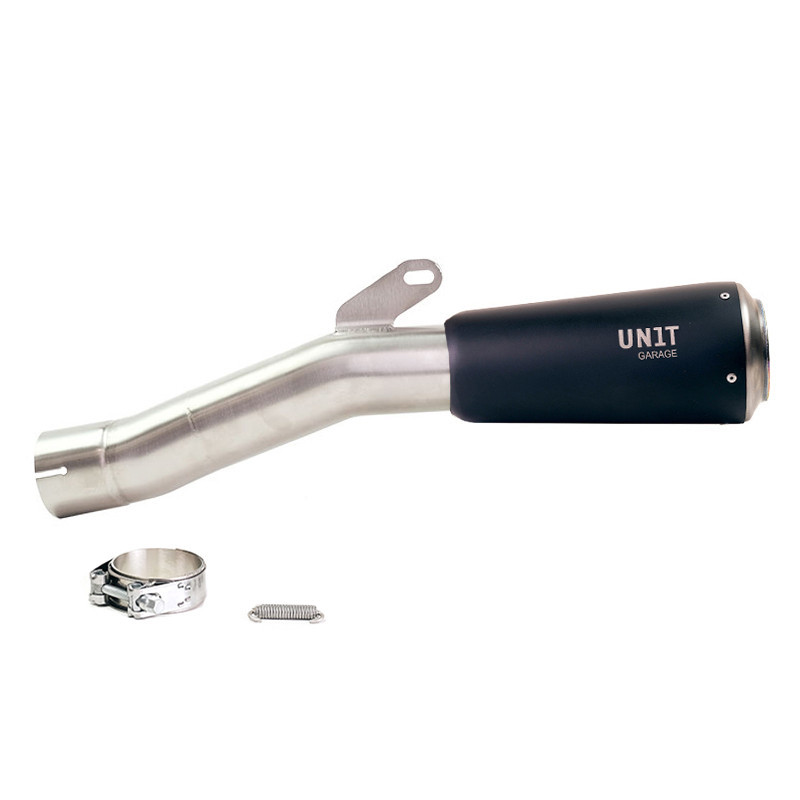 Silencieux échappement bas en inox pour R 12 nineT Titane noir - L'atelier Bleu Motostore