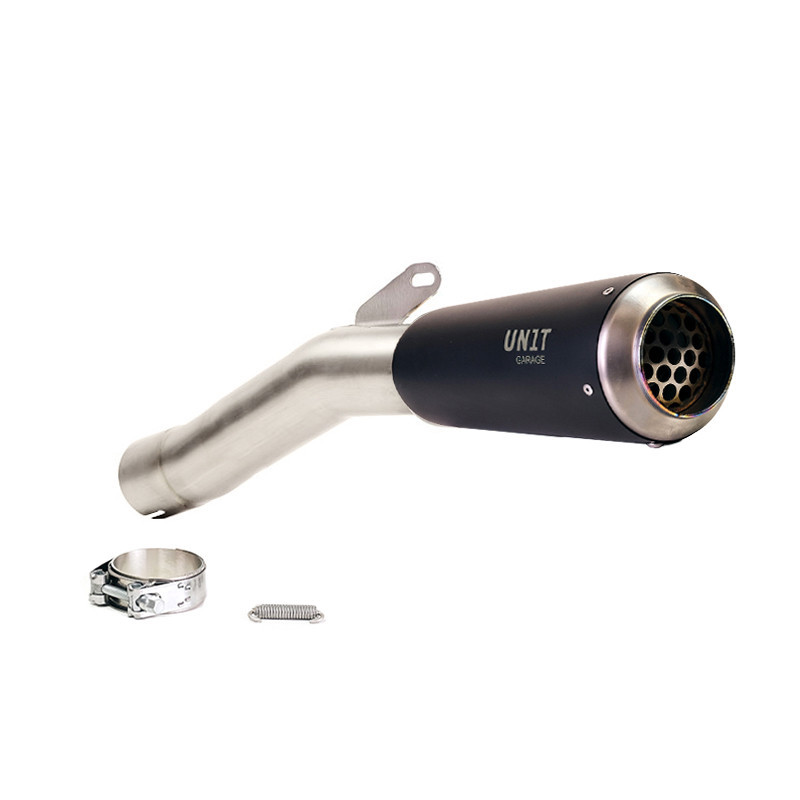  Silencieux échappement bas en inox pour R 12 nineT Titane noir - L'atelier Bleu Motostore