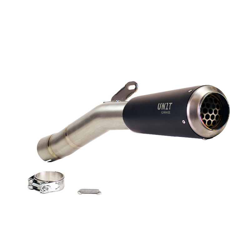  Silencieux échappement bas en titane pour R 12 nineT Titane noir - L'atelier Bleu Motostore