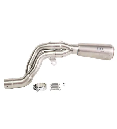 Silencieux échappement haut en inox pour R 12 nineT Titane - L'atelier Bleu Motostore