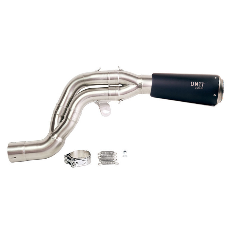 Silencieux échappement haut en inox pour R 12 nineT Titane noir - L'atelier Bleu Motostore