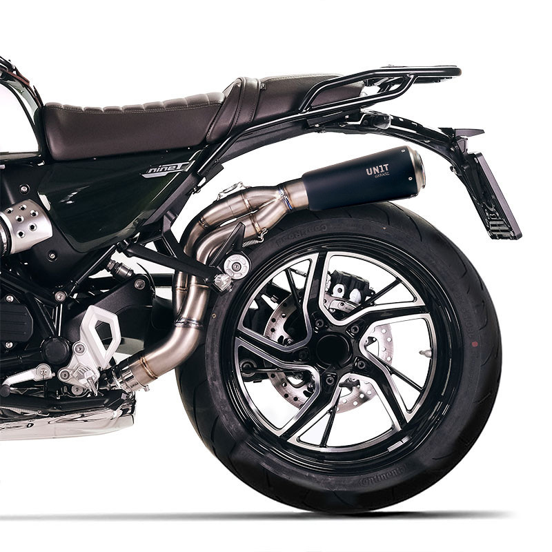  Silencieux échappement haut en titane pour R 12 nineT Titane noir - L'atelier Bleu Motostore