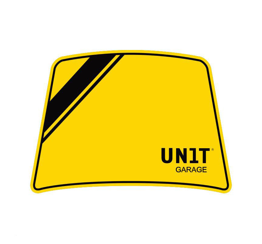 Sticker jaune 40e pour tête de fourche Fenouil - L'atelier Bleu Motostore