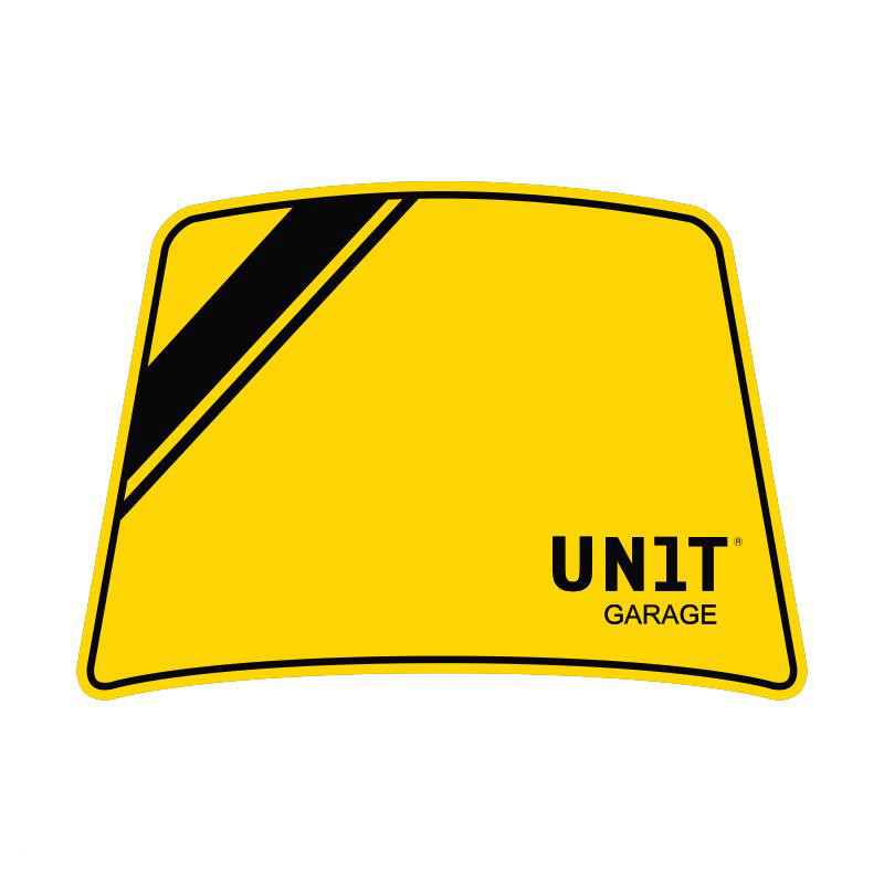 Yellow '40th' sticker for Fenouil fork crown - L'atelier Bleu Motostore