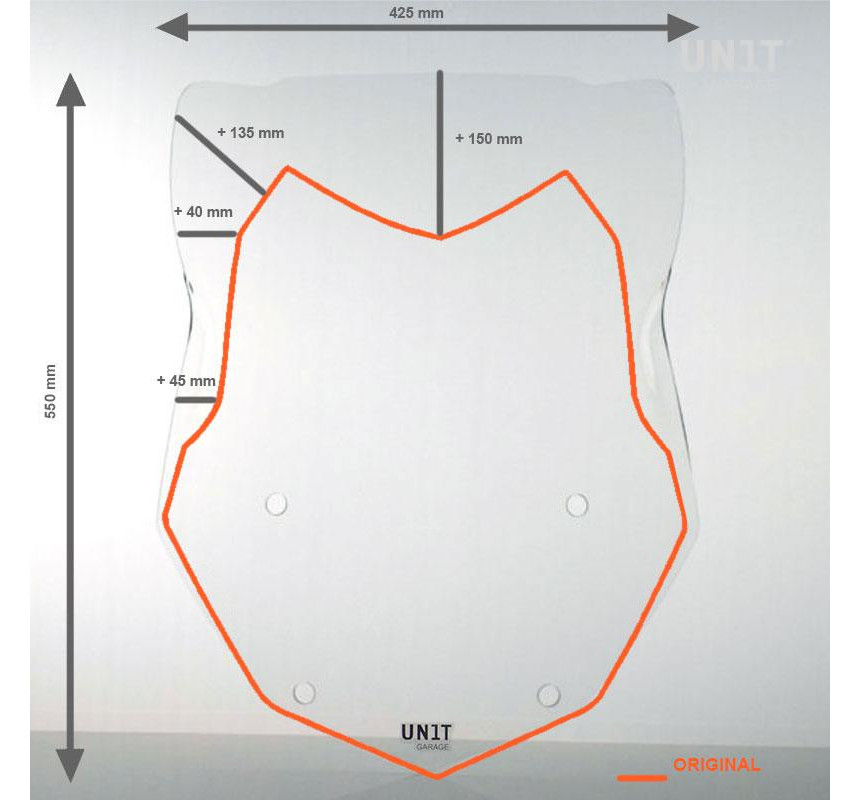 Saute vent Dôme XL pour R 1200GS/GSA et R 1250GS/GSA - L'atelier Bleu Motostore
