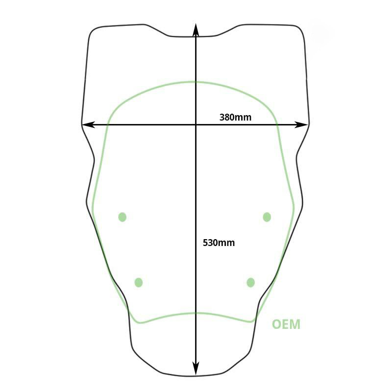  Saute vent XL sans radar pour R 1300GS - L'atelier Bleu Motostore