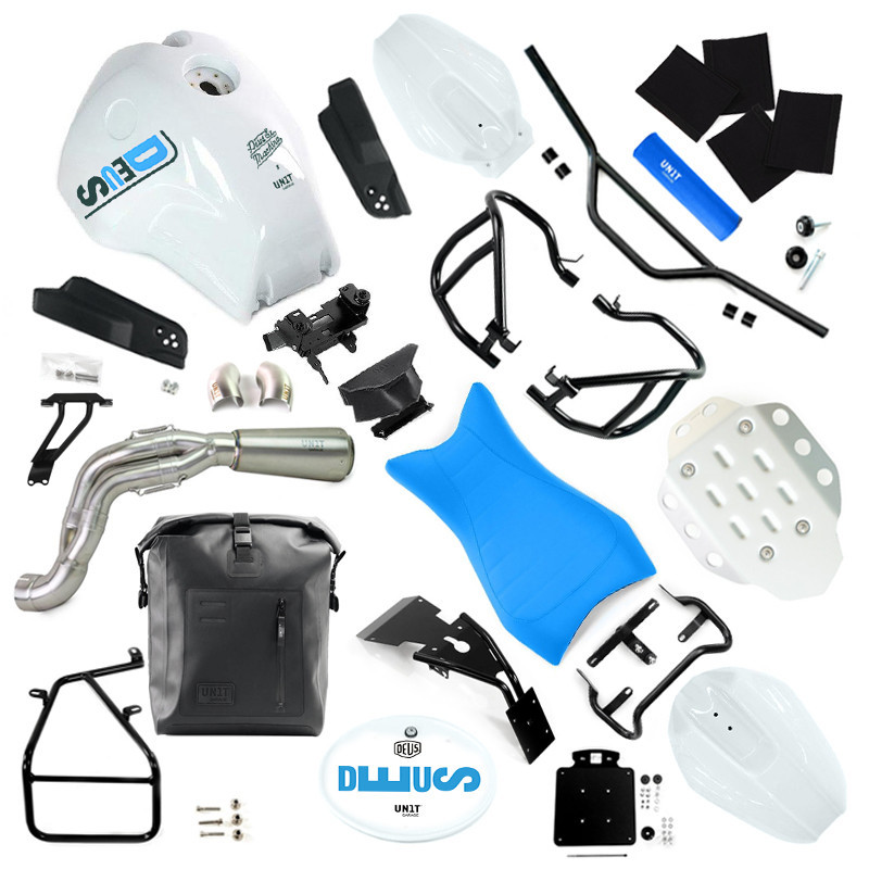 Kit Factory Deus Enduro blanc pour R nineT - L'atelier Bleu Motostore
