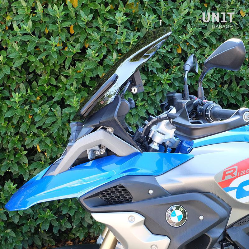  Saute vent Cupolino M pour R 1200GS/GSA et R 1250GS/GSA Noir Fumé - L'atelier Bleu Motostore
