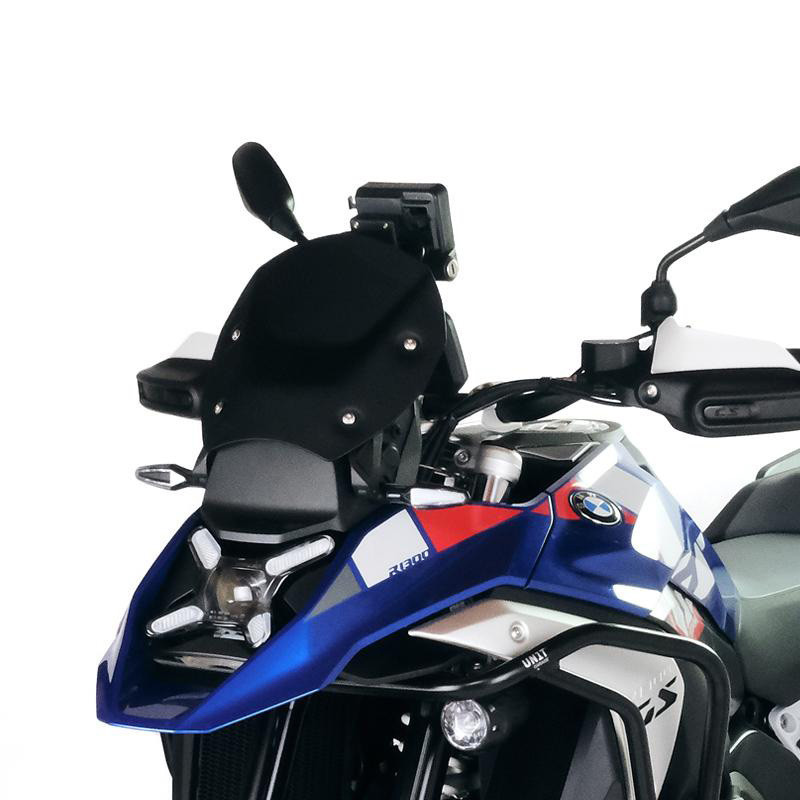  Saute vent S avec radar pour R 1300GS Noir plastique opaque - L'atelier Bleu Motostore
