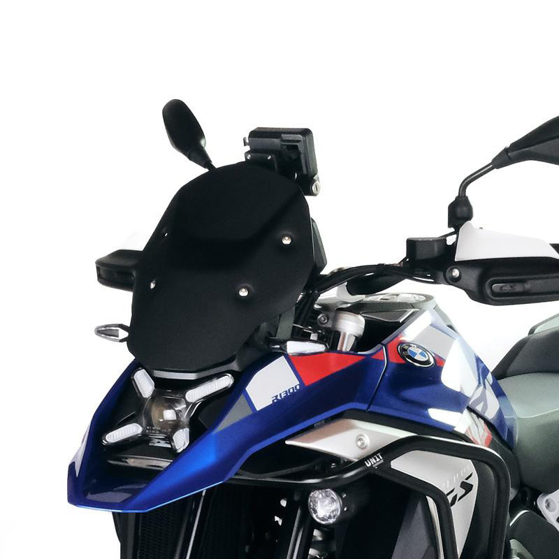 S-type windscreen without radar for R 1300GS, opaque black plastic - L'atelier Bleu Motostore