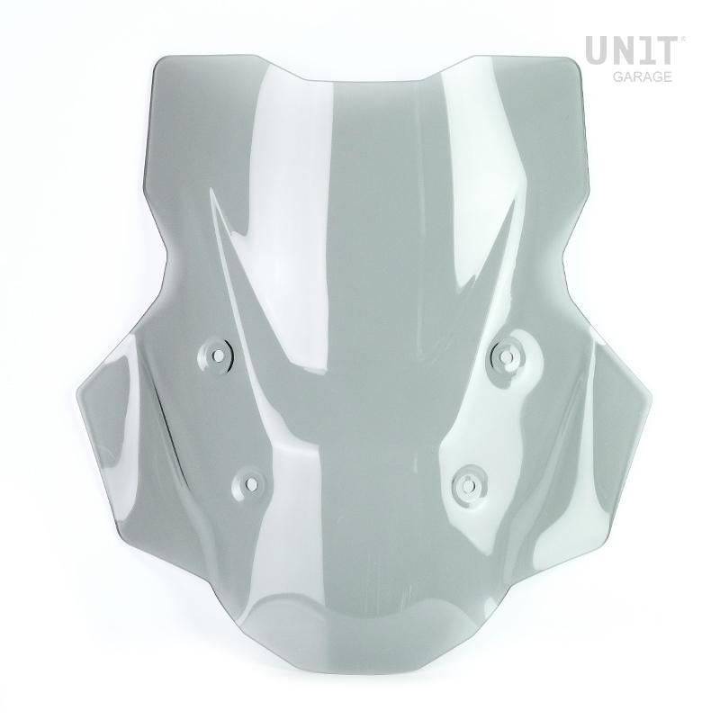 L-type wind deflector (without radar) with deflectors for the R 1300GS in light tinted - L'atelier Bleu Motostore