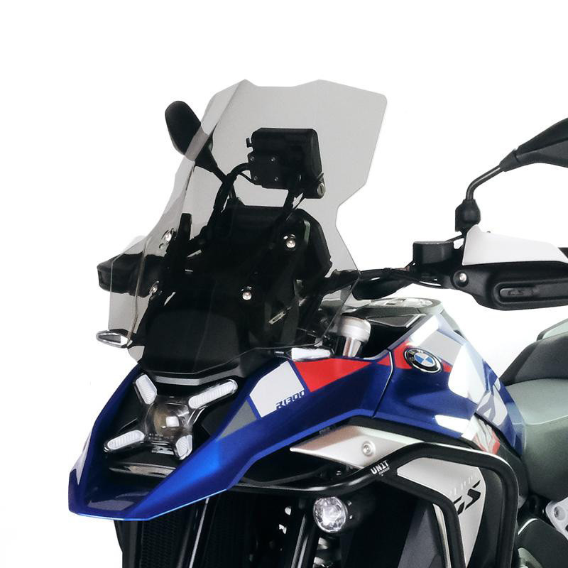 XL wind deflector (without radar) with deflectors for the R 1300GS in light tinted - L'atelier Bleu Motostore