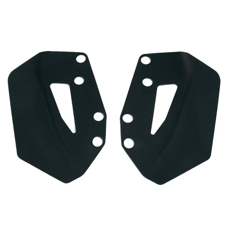 L-shaped side deflectors for R 1300GS, opaque black plastic - L'atelier Bleu Motostore