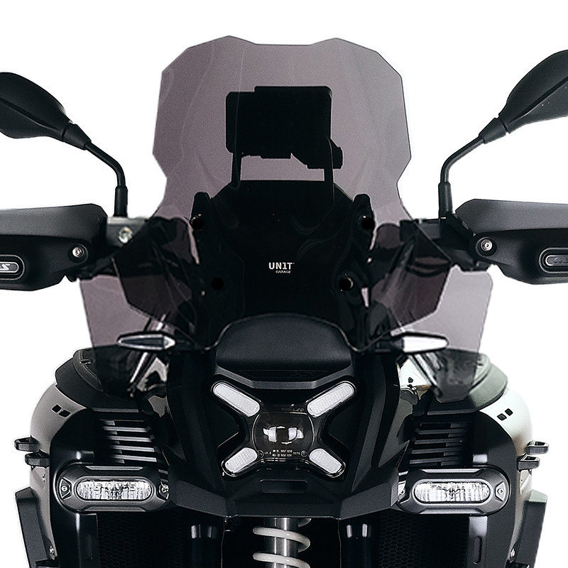 Touring windscreen with radar for the R 1300GS ADV, Smoked Black – L'atelier Bleu Motostore
