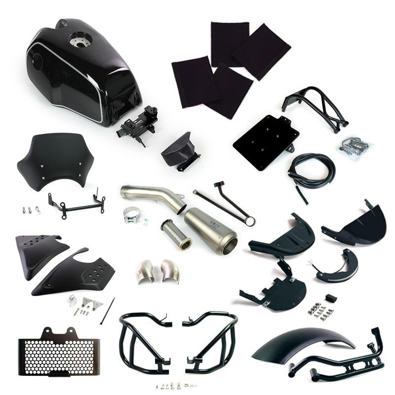 Kit nineT/7 + accessoire Noir - L'atelier Bleu Motostore