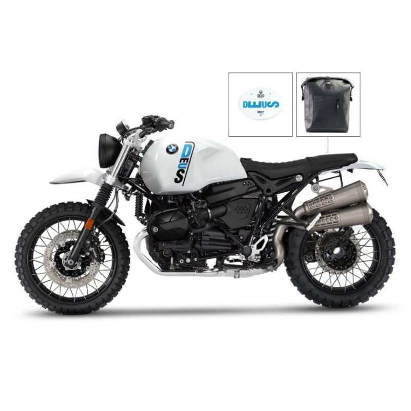 Origin Deus Enduro White Kit for R nineT Urban G/S with E5 high-outlet exhaust – L'atelier Bleu Motostore