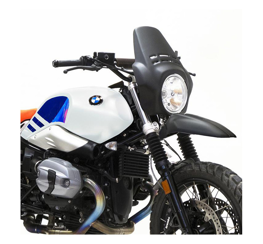  Tête de fourche Fenouil + garde-boue avant pour R nineT Urban GS Noir mat - L'atelier Bleu Motostore